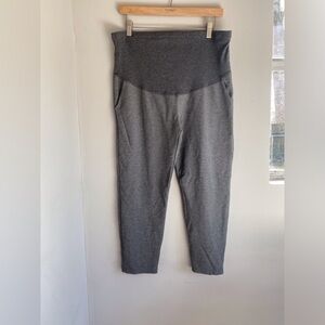 Maternity Alina Mac From Belly To Baby Maternity Grey Capri Pants Size Small